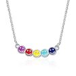 Multicolor Enamel & Silver-Plated Smiley Pendant Necklace Online