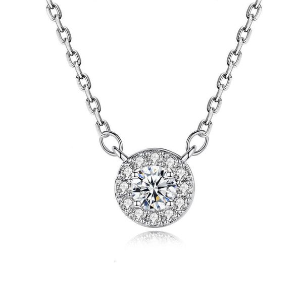 Crystal & Cubic Zirconia Silver-Plated Halo Pendant Necklace Sale