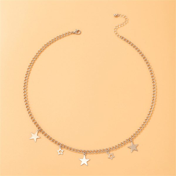 Silver-Plated Star Necklace Discount