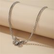 Cubic Zirconia & Silver-Plated Butterfly Choker Online Hot Sale