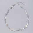 Silver-Plated Irregular Station Necklace Sale