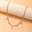 Silver-Plated Star Necklace Discount