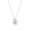 Cubic Zirconia & Sterling Silver Crown Pendant Necklace Online