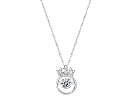 Cubic Zirconia & Sterling Silver Crown Pendant Necklace Online