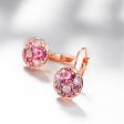 Red Crystal & 18K Rose Gold-Plated Huggie Earrings on Sale