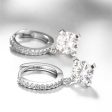 Cubic Zirconia & Silver-Plated Huggie Earrings on Sale