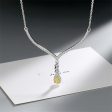 Yellow Crystal & Cubic Zirconia Antler Drop Pendant Necklace Online Sale