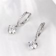 Cubic Zirconia & Silver-Plated Huggie Earrings on Sale