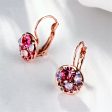 Red Crystal & 18K Rose Gold-Plated Huggie Earrings on Sale