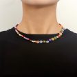 Vibrant Howlite & Vibrant Floral Beaded Necklace Sale