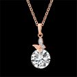 Crystal & Cubic Zirconia Butterfly Pendant Necklace Fashion