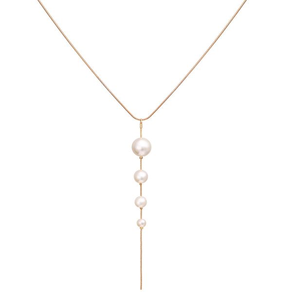 Pearl & 18K Gold-Plated Pendant Necklace Online Hot Sale