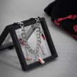 Red Enamel & Silver-Plated Weapon Charm Necklace Online Hot Sale