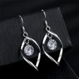 Cubic Zirconia & Silver-Plated Twisted Drop Earrings For Cheap