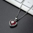 Rose Crystal & Silver-Plated Heart Halo Pendant Necklace Hot on Sale