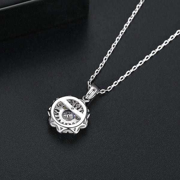 Crystal & Cubic Zirconia Flower Pendant Necklace Online Sale