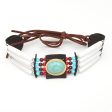 White & Turquoise Boho-Style Choker Necklace Online Hot Sale