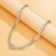 Cubic Zirconia & Silver-Plated Oval Cable Chain Necklace Online Hot Sale