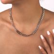 Silver-Plated Open Rectangle Chain Hot on Sale