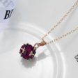 Rose Crystal & 18K Rose Gold-Plated Pendant Necklace For Cheap