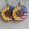 Yellow Multicolor Wood & Silver-Plated Americana Mum Drop Earrings Discount