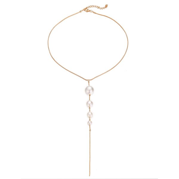 Pearl & 18K Gold-Plated Pendant Necklace Online Hot Sale