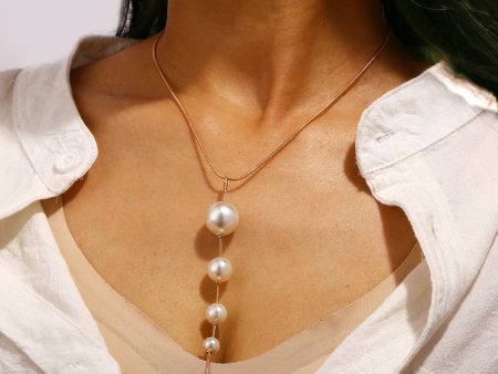 Pearl & 18K Gold-Plated Pendant Necklace Online Hot Sale