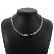 Silver-Plated Open Rectangle Chain Hot on Sale