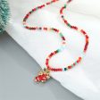 Red Multicolor Acrylic & 18K Gold-Plated Bell Pendant Necklace Online