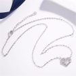 Cubic Zirconia & Silver-Plated Swirl Heart Pendant Necklace Sale