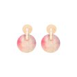 Howlite & Enamel 18K Gold-Plated Round Drop Earrings For Cheap