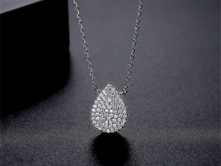 Cubic Zirconia & Silver-Plated Drop Pendant Necklace Online Hot Sale