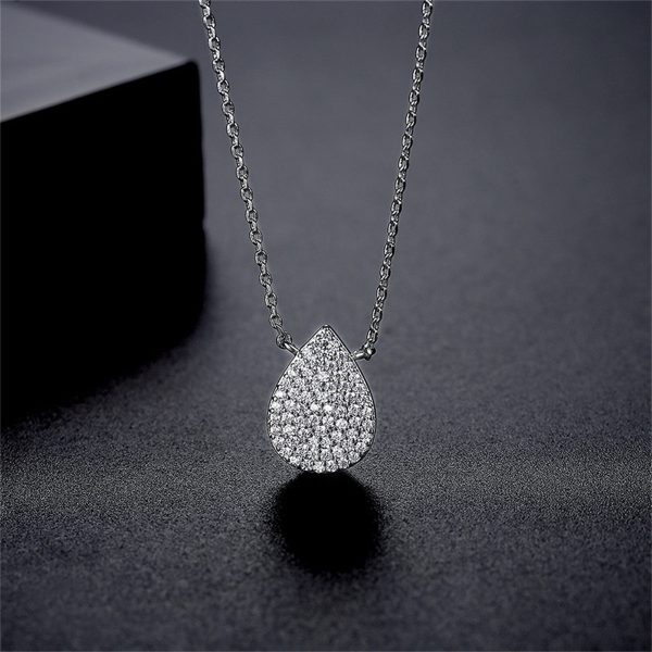 Cubic Zirconia & Silver-Plated Drop Pendant Necklace Online Hot Sale