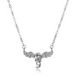 Crystal & Cubic Zirconia Bat Wing Pendant Necklace Cheap