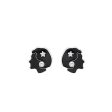 Black Enamel & Pearl Beauty Stud Earrings Discount