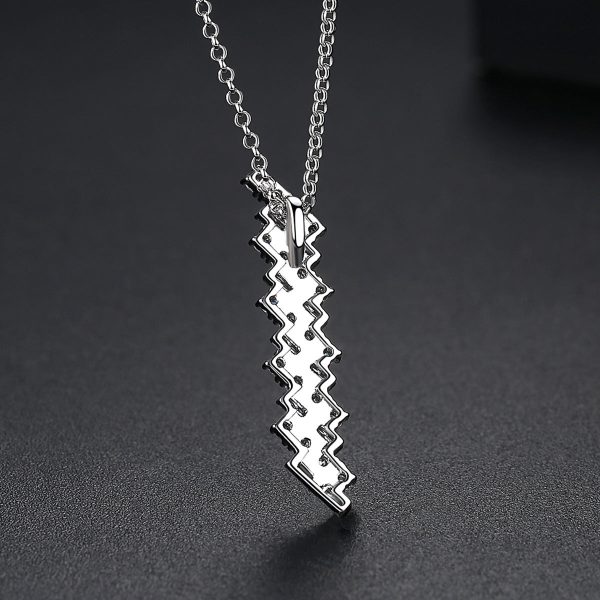 Crystal & Cubic Zirconia Stacked Pendant Necklace For Sale