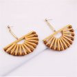 Wood & 18K Gold-Plated Fan Drop Earrings Sale