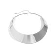 Silver-Plated Thick Choker Necklace For Sale