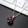 Rose Crystal & 18K Rose Gold-Plated Pendant Necklace For Cheap