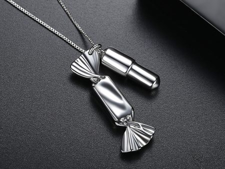 Silver-Plated Candy & Whistle Pendant Necklace Online Hot Sale