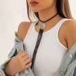 Turquoise & Black Tassel Choker Necklace For Discount