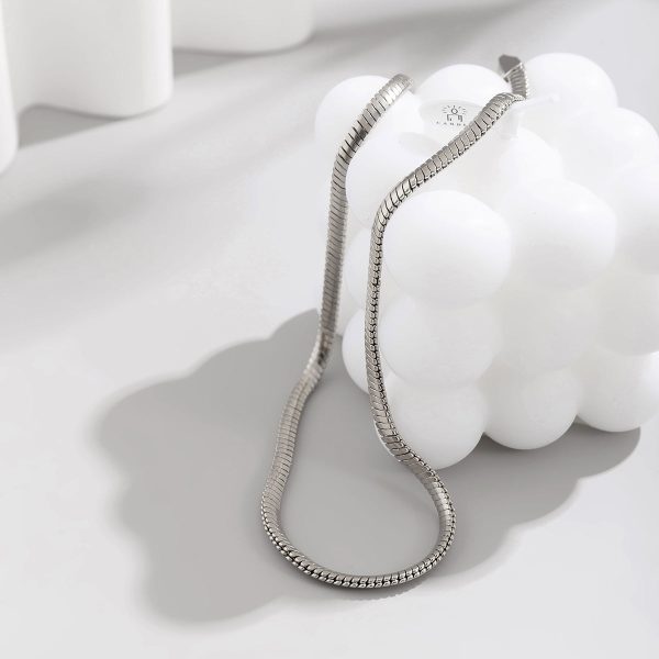 Silver-Plated Snake Chain Necklace Online Hot Sale