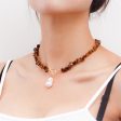 Brown Resin & Pearl 18K Gold-Plated Toggle Pendant Necklace Sale