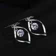 Cubic Zirconia & Silver-Plated Twisted Drop Earrings For Cheap