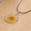 Yellow Mum Pendant Necklace Cheap