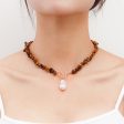 Brown Resin & Pearl 18K Gold-Plated Toggle Pendant Necklace Sale