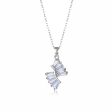 Crystal & Silver-Plated Geometric Pendant Necklace For Discount